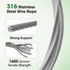 RiaYer Professional T316 Stainless Steel Wire Trellis Kit for Climbing