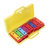 8 Note Colorful Resonator Bells with Case Removable Plates Plastic