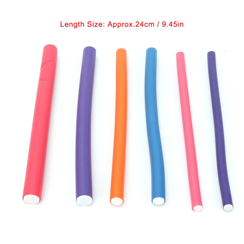 36Pcs Flexible Hair Curling Rods No Heat Soft Bendy Hair