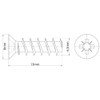 6.3mm x 13mm Euro Screws for Hinges Draw Runner Screws