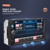 NHOPEEW Double Din Bluetooth Car Stereo 7 inch HD Touch