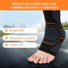 1 Par Tobillera Para Esguince: Tobillera Deportiva: Tobillera Estabilizadora Material de punto antideslizante y transpirable Alivio del Dolor Crónico de Tobillo, Artritis, Tendinitis(L)