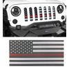 Hooke Road Wrangler Flag Grill Insert JK Mesh Grille Deflector