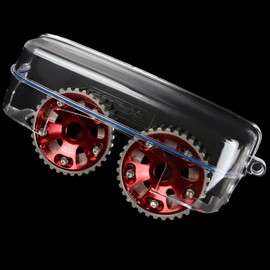 G-PLUS Clear Cam Gear Timing Belt Cover Cam Pulley Compatible with Toyota Supra JZA80 2JZGTE 2JZ JZA70 Aristo