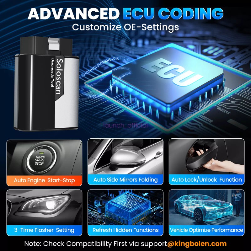 Kingbolen Soloscan For TOYOTA Scanner Car Diagnostic ECU Coding Tool