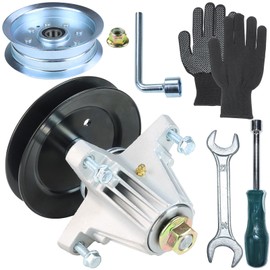 FULAIGE Pre-Greased 618-06978 Spindle Assembly with 756-05034A Idler Pulley Replaces 918-06978 Spindle Assembly 54 Deck for Cub Cadet ZT1 54 RZT 54 RZT-L54 RZT-LX54 RZT-S54KW XT2-ST54 Lawn Tractors