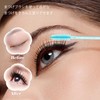 Eyelash Brushes Disposable Peacock Blue Eyelash Brushes for Makeup Cosmetic
