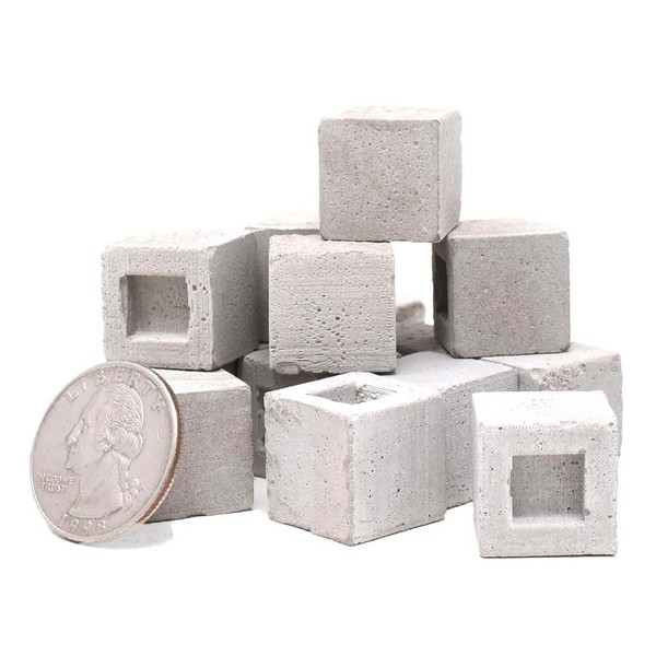 Dolls House Construct a Block Half Concrete Blocks Pk 15
