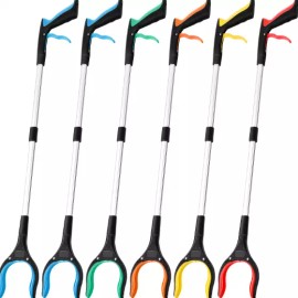 Unbranded Grabber Reacher Tool 32 Inch Foldable Pick Up Stick with Strong Grip, Magnetic - BLUE