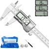 Digital Caliper Measuring Tool, Stainless Steel Vernier Caliper Digital Micro...