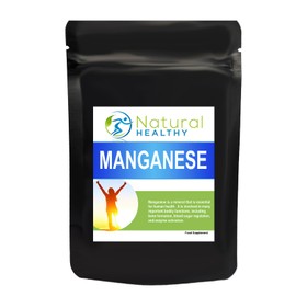 Manganese Supplement, 120 Tablets, Essential Trace Mineral Support (Manganese Gluconate) Letterbox Friendly