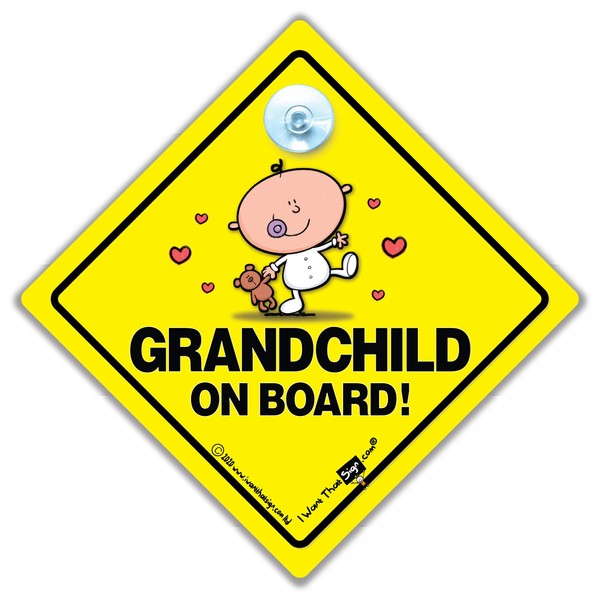 Grandchild on Board Sign, Baby On Board Sign, Baby On