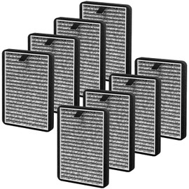 8 Pack DSTx HEPA + Carbon Filters Replacement Compatible with Clarifion DSTx Mini Personal Portable Air Purifiers for Home, Bedroom and Pets, Works for Dust, Smoke,Odors and Airborne Particles