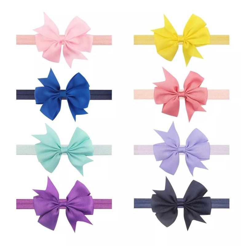 INGX BABY 16 Piezas Diademas De Lazo De Nailón Para
