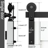 AONAYIOA 36"/3FT Bi-Folding Sliding Barn Door Hardware Kit for 2