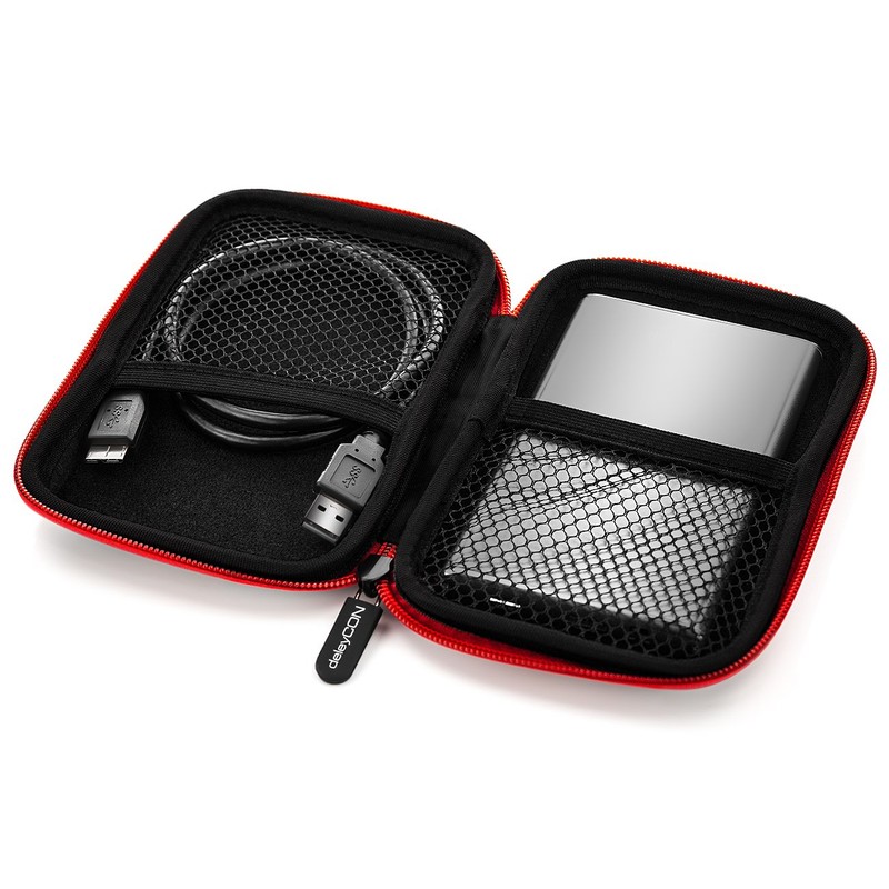 deleyCON Hard Drive Case HDD Case for 2.5 Inch Hard