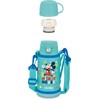 THERMOS Vacuum Insulated 2-Way Bottle 0.6L/0.64L Mickey Mint Blue Straw