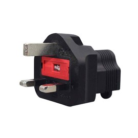 JORINDO UK to 5-15R AC Power Converter，UK, UAE, Hong Kong BS-1363 Travel Power Plug Adapter ，British Standard 3-pin with Safety Tube to American Three-Hole 5-15R Adapter Plug