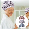 NOLITOY 3pcs Double Layer Waterproof Shower Cap Waterproof Bonnet Bathing