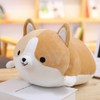 Levenkeness Corgi Dog Plush Pillow, Soft Cute Shiba Inu Akita