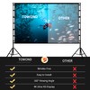 TOWOND Projector Screen and Stand,Towond 150 inch Indoor Outdoor Projection