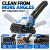 Electric Grill Brush Rechargeable, Cordless Rotary Grill Cleaner with Adjustable