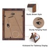 Edenseelake 4x6 Picture Frame Set of 15, Rustic Brown Wood