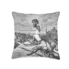 David And Goliath Dore Throw Pillow, 16x16, Multicolor