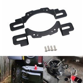 4'' Fog Light Modified Brackets Front Bumper Mounting Replacement for Wrangler JK 2013-2018 Rubicon X Hard Rock Bumper