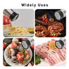 Lonffery Salt and Pepper Shakers Set, Stainless Steel Salt Containers
