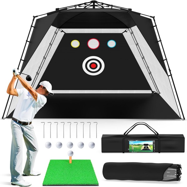 Golf Net, Easy POP UP Golf Practice Hitting Nets with