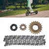 Electric Bike Sprocket Set Gold 11 Teeth Sprocket 114 Links
