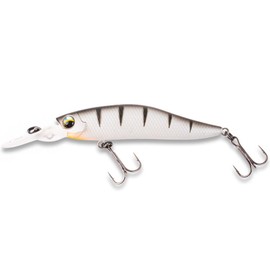 LMAB Flash Vibe 67, 80 & 98 mm - Twitchbait - Suspending & Floating, Hardbait, Wobbler Perch, Suspender Wobbler, Zander Wobbler (Running Depth 1.0-2.0 m | Floating/Suspending, White Tiger, 67 mm)