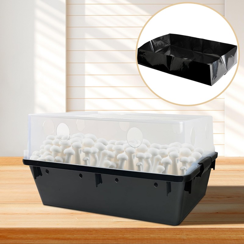 Adnee 15 Pcs Mushroom Monotub Liners-19" x 13" x 4"