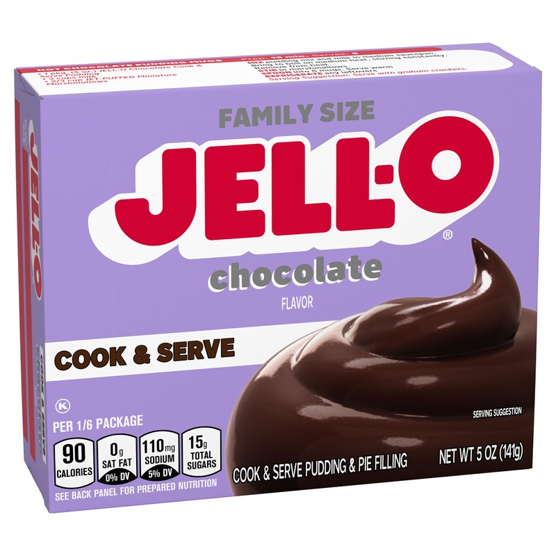 JELLO Chcoclate Pie Filling Mix (5oz Boxes, Pack of 6)