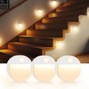 Guankai 3 Pack Motion Sensor Stair Light for Indoor, Battery