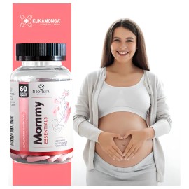 Mommy Essentials | 60 Cápsulas Sin Sabor | Complejo Multivitamínico para Mamás | Apoyo Natural para Vitalidad y Bienestar