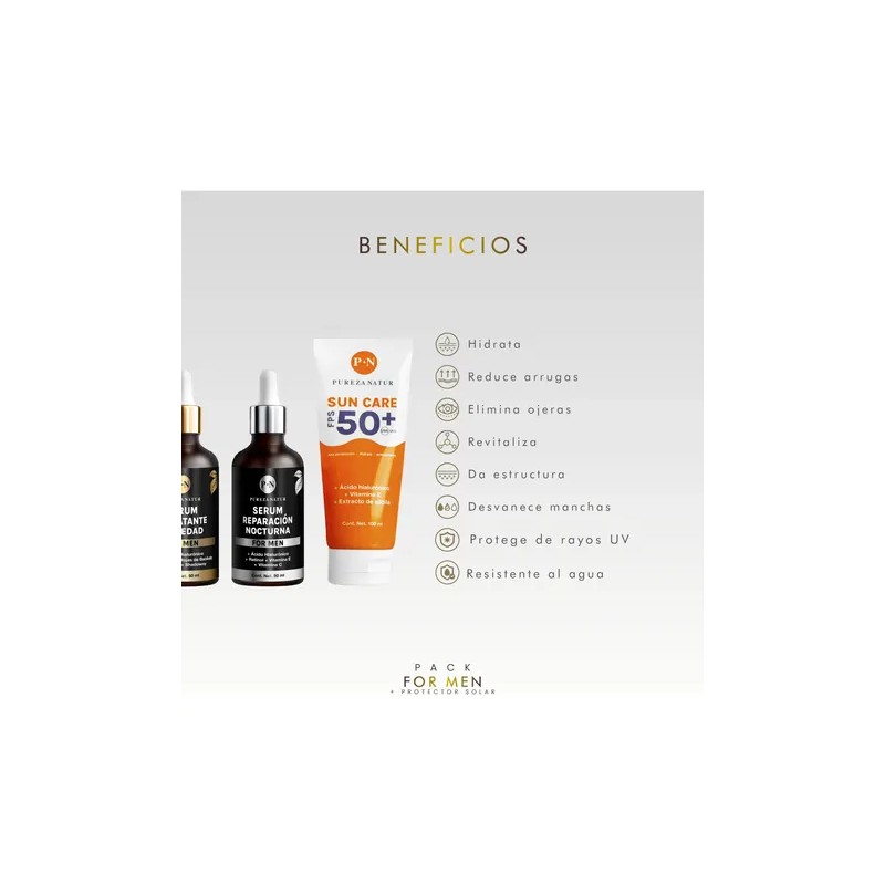 Pack Pureza Natur Protector Solar Pack Hombre Serums