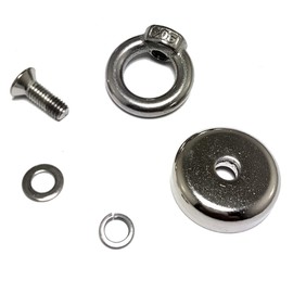 Eyelet Magnets (8 x Diameter 32 mm 25 kg M5 Eyelet)