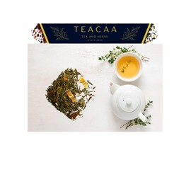 Sencha Green Tea, Green Tea, Green Tea with Kiwi, Orange Peel, Lemongrass, Mint Flavour, Tea with Fruits, 50 g, Vegan, Lactose Free