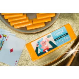 Cheese Bros. Cheddar Cheese | Made in Wisconsin (Sharp Cheddar, 8 Count)