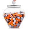 Mczcent Large Coin Bank Jar, 5/8 Gallon Big Clear Plastic