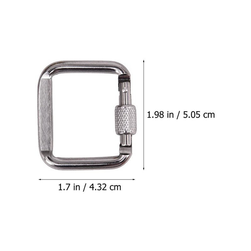 ifundom 3pcs Stainless Steel Square Quick Link Heavy Duty Locking