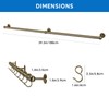 ROTHLEY Hanging Pot Rack Hanger: 39.4 Inch Stainless Steel Pot