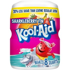 Kool-Aid, Drink Mix, Sharkleberry Fin, 19-Ounce Container (Pack of 3)