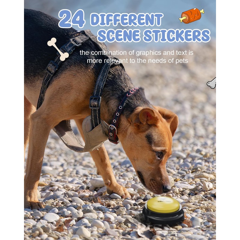 Acools Dog Buttons for Communication, 6 Pcs Dog Talking Button