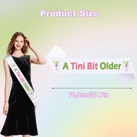 Martini Birthday Party Decorations a Tini Bit Older Sash, Espresso Martini Bar Women Girls Sash Themed Party Bachelorette Bridal Shower Favors Supplies