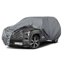 Waterproof Premium Car Covers Replace for 2001-2025 Toyota Sequoia, 10 Layers Heavy Duty with Cotton Liner All Weather Car Cover with Zipper Door, Windproof Bands for Snow Rain Dust Protection