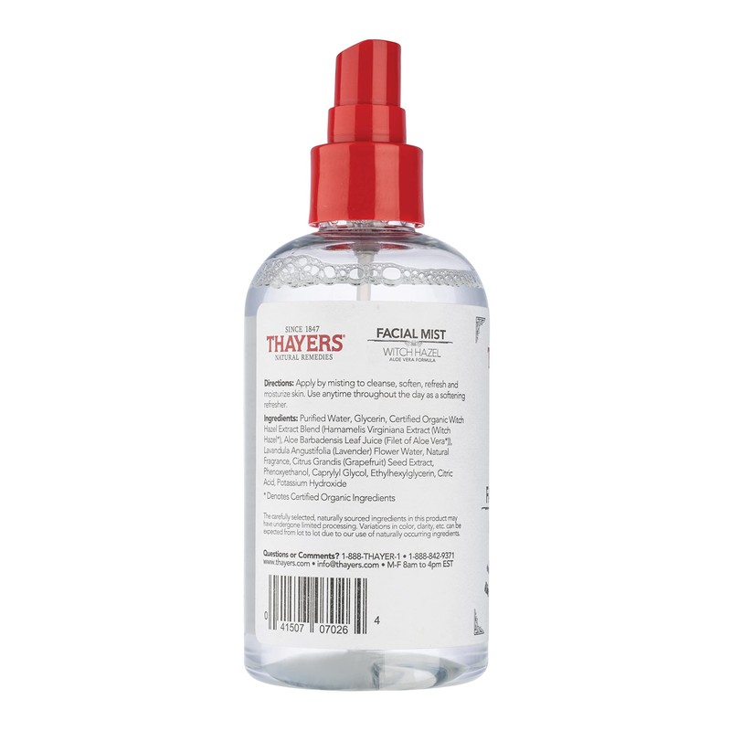 Thayers Witch Hazel Gentle Facial Mist Lavender Toner Lotion with