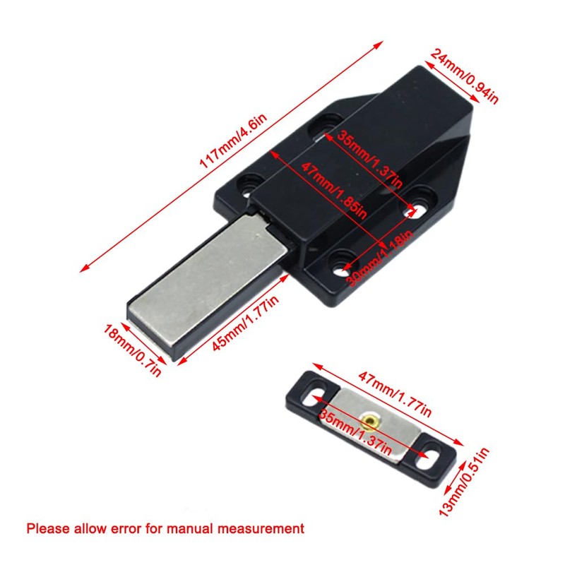 TopHomer 2PCS Magnetic Push Latch Heavy Duty Push to Open